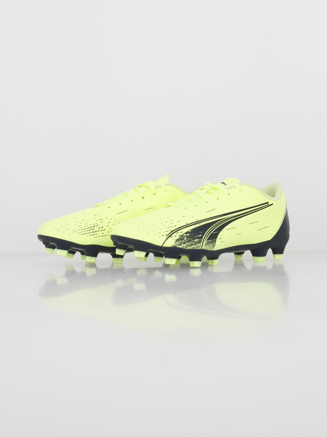 Chaussure de football ultra play jaune fluo homme - Puma