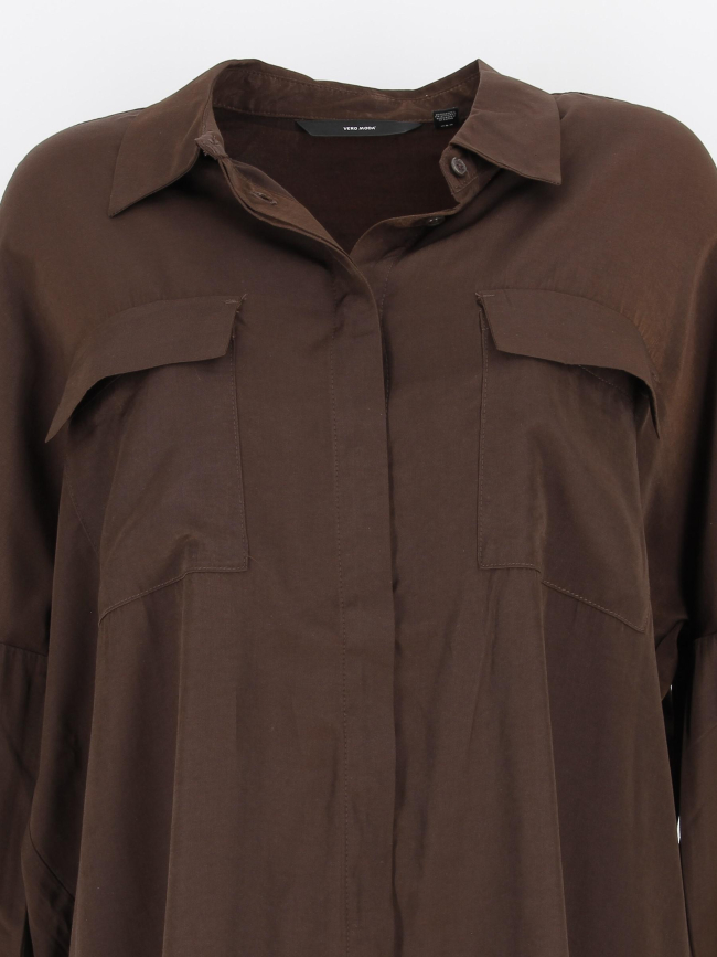 Chemise oversize tika marron femme - Vero Moda