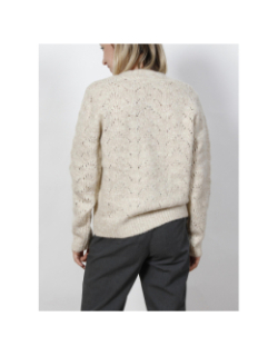 Gilet cardigan vichy beige femme - Vero Moda