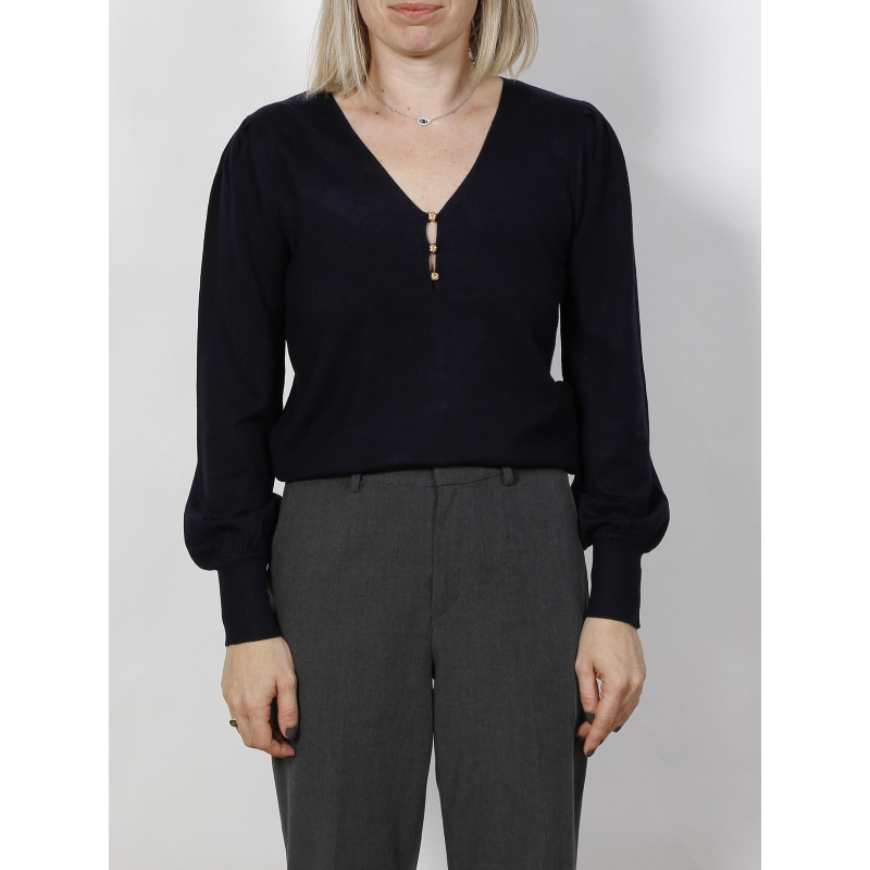 Pull lys bleu marine femme - Morgan