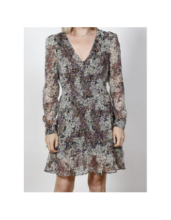 Robe fleurie rodin violet femme - Morgan