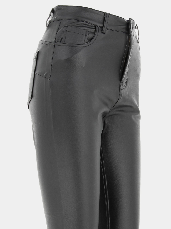 Pantalon slim enduit nico noir femme - Tiffosi