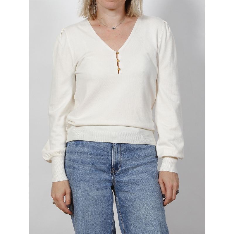 Pull lys blanc femme - Morgan