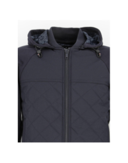 Sweat à capuche zippé dav bleu marine homme - Izac