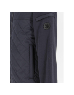 Sweat à capuche zippé dav bleu marine homme - Izac