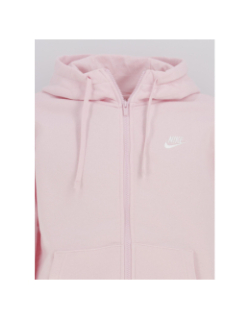 Sweat à capuche zippé nsw club rose homme - Nike
