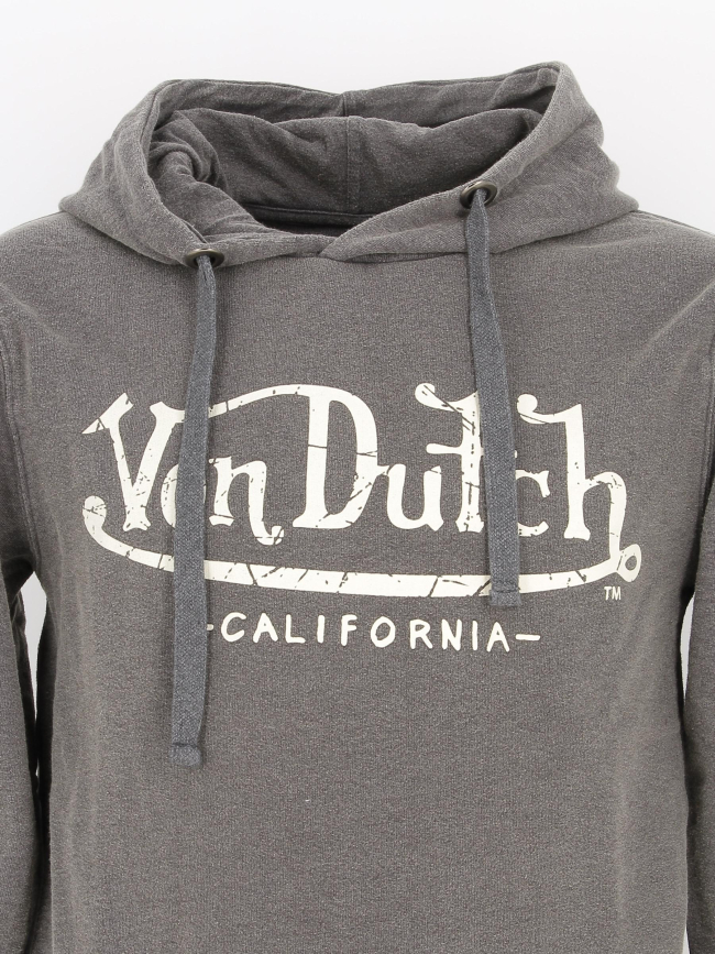 Sweat à capuche ryan gris homme - Von Dutch