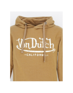 Sweat à capuche ryan camel homme - Von Dutch