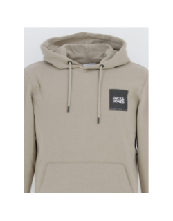 Sweat à capuche lock beige homme - Jack & Jones