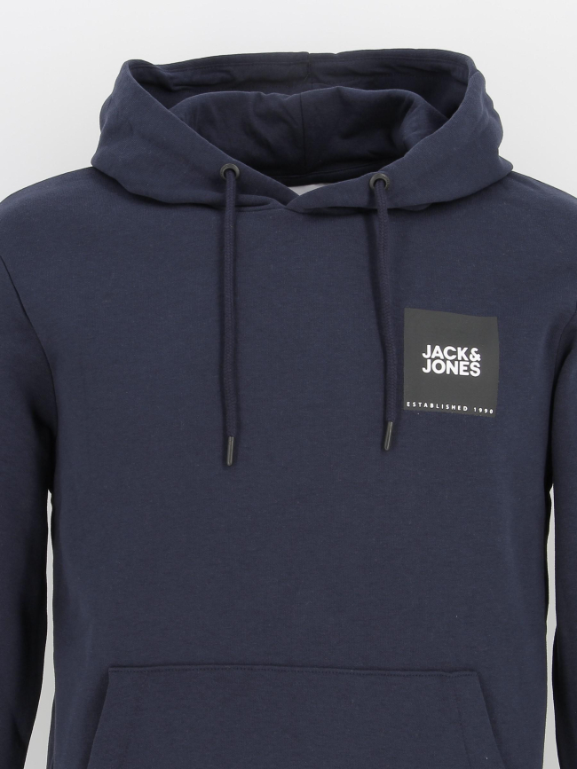 Sweat à capuche lock bleu marine homme - Jack & Jones