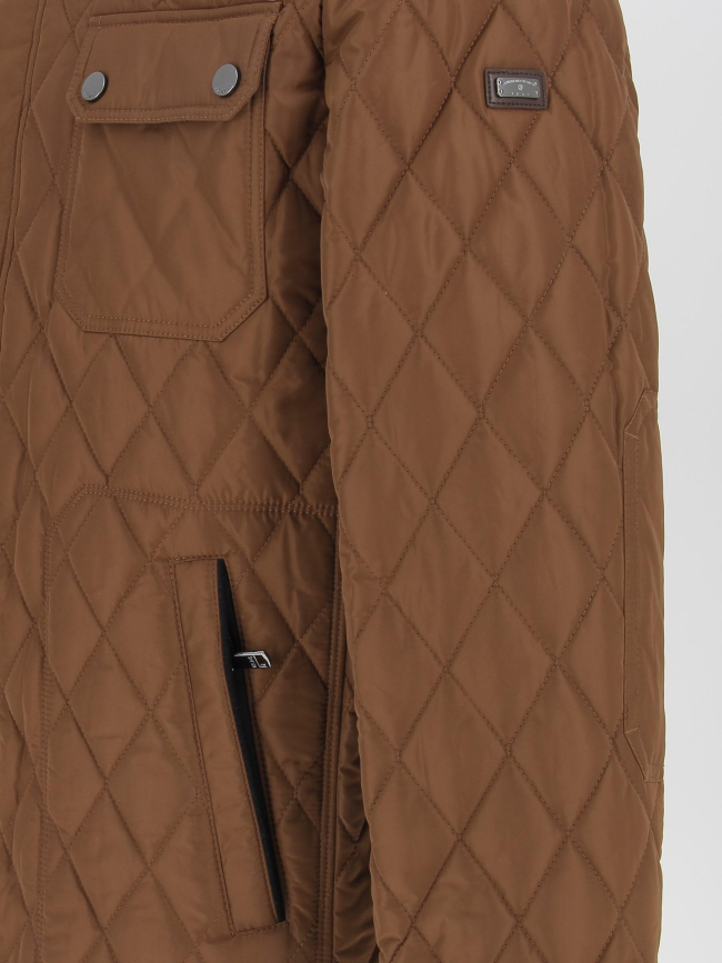 Blouson matelassé maceo marron homme - Izac