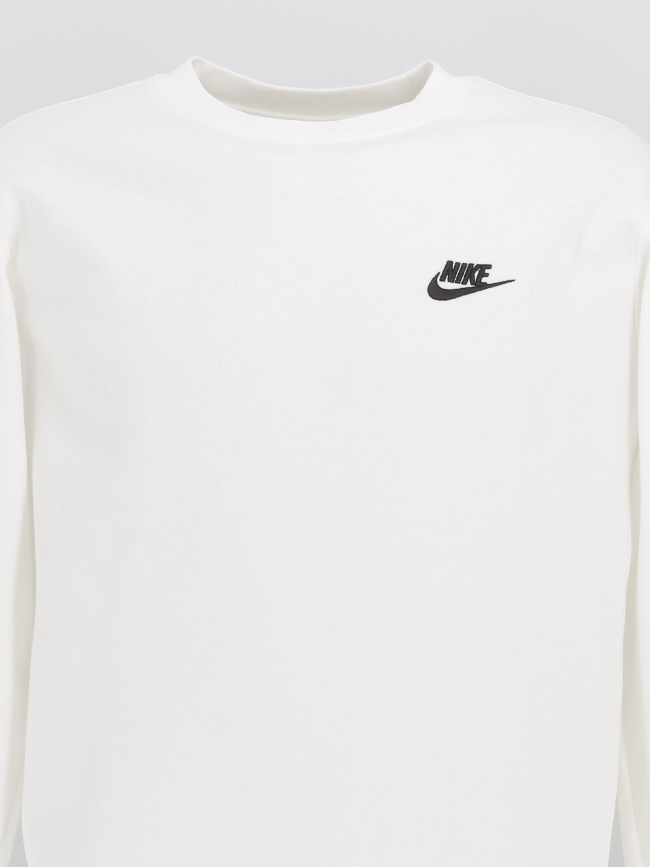 Sweat nsw club crew blanc homme - Nike