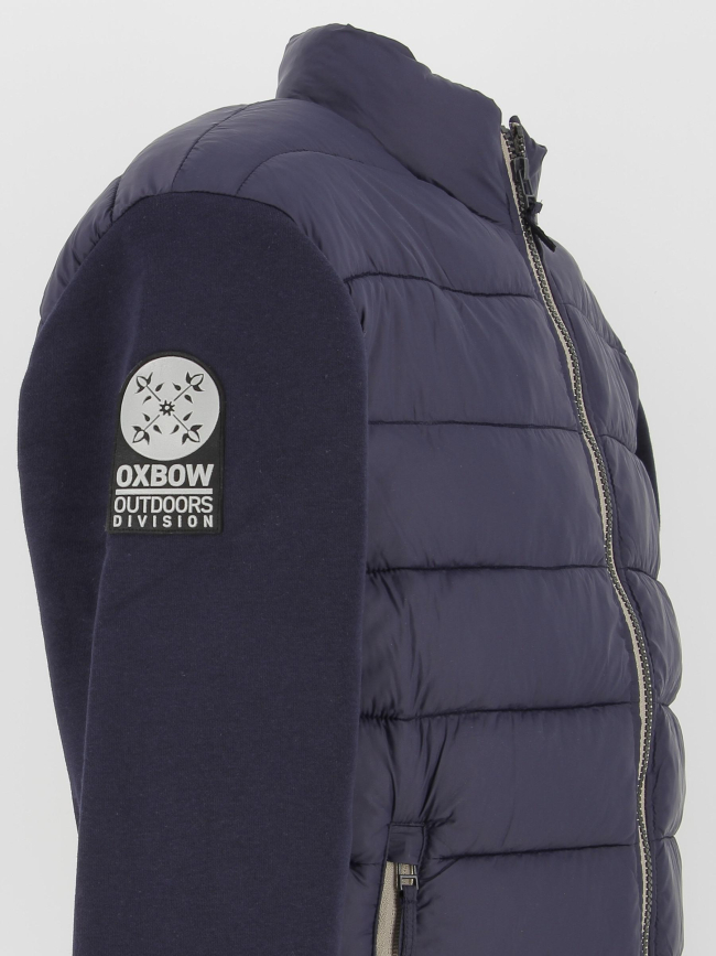 Veste hybride bi-matière bleu marine homme - Oxbow