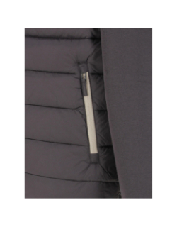 Veste hybride bi-matière gris anthracite homme - Oxbow