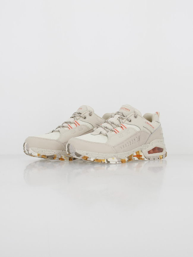 Chaussures de trail uno déperlant beige femme - Skechers