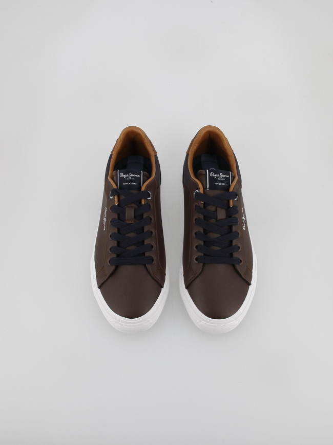 Baskets basses kenton marron homme - Pepe Jeans