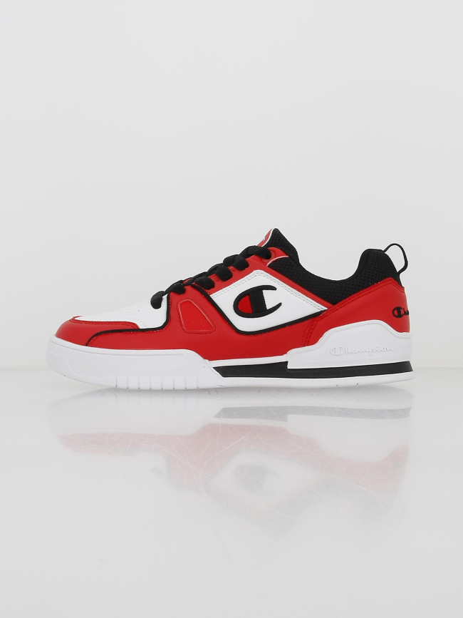 Baskets basses rouge/blanc homme - Champion