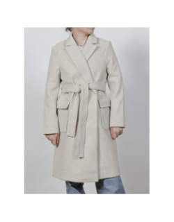 Manteau long compi beige femme - Tiffosi