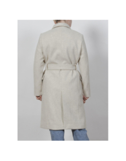 Manteau long compi beige femme - Tiffosi