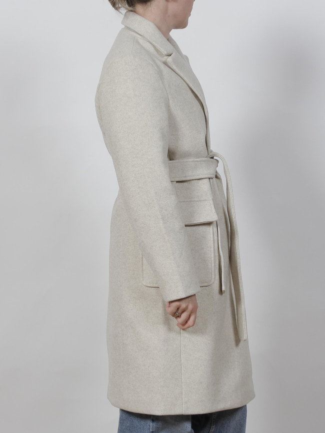 Manteau long compi beige femme - Tiffosi