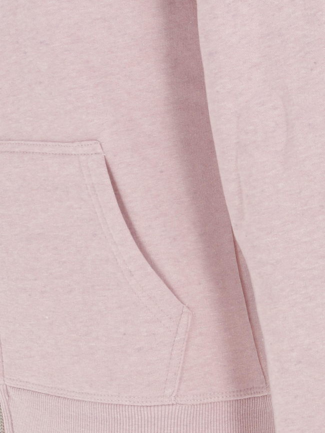 Sweat à capuche zippé vintage rose femme - Superdry