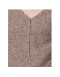 Pull mania rafia marron femme - Morgan