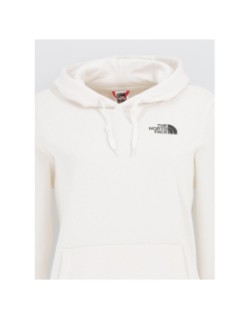 Sweat à capuche simple dome écru femme - The North Face