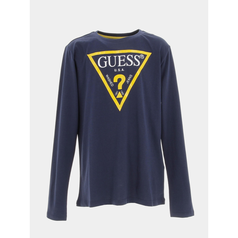 T-shirt manches longues deck bleu enfant - Guess