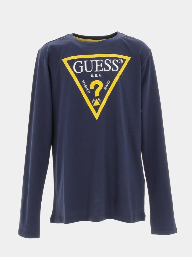 T-shirt manches longues deck bleu enfant - Guess