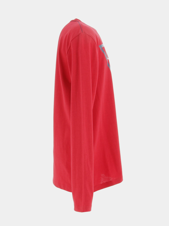 T-shirt manches longues core rouge garçon - Guess