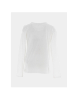 T-shirt manches longues logo blanc fille - Guess