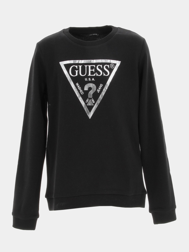 Sweat core line noir fille - Guess