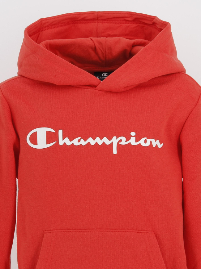 Sweat à capuche hooded rouge enfant - Champion