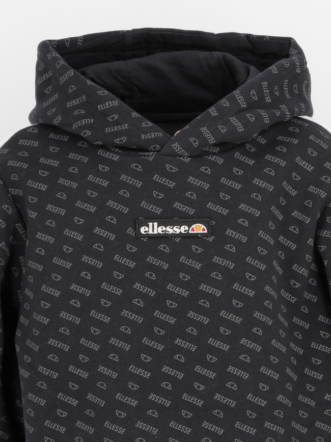 Sweat à capuche seri noir garçon - Ellesse