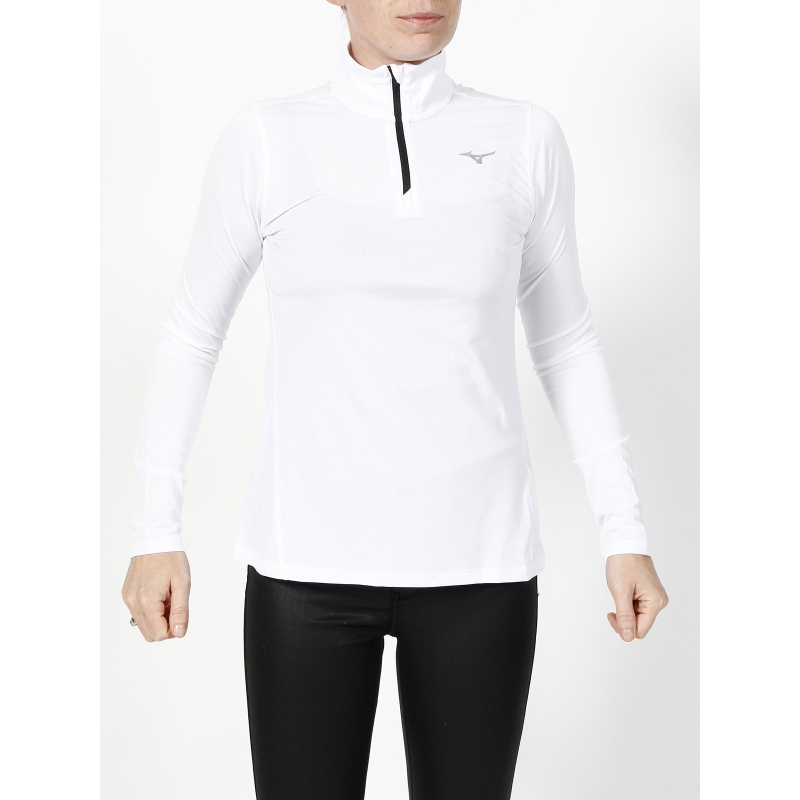 T-shirt manches longues impulse core blanc femme - Mizuno