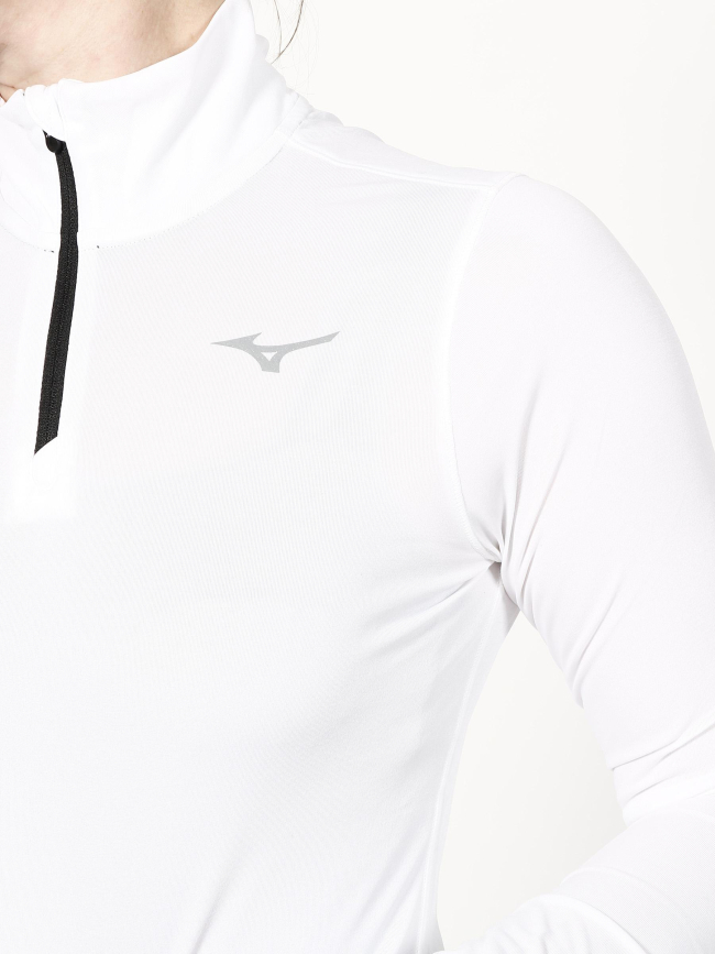 T-shirt manches longues impulse core blanc femme - Mizuno