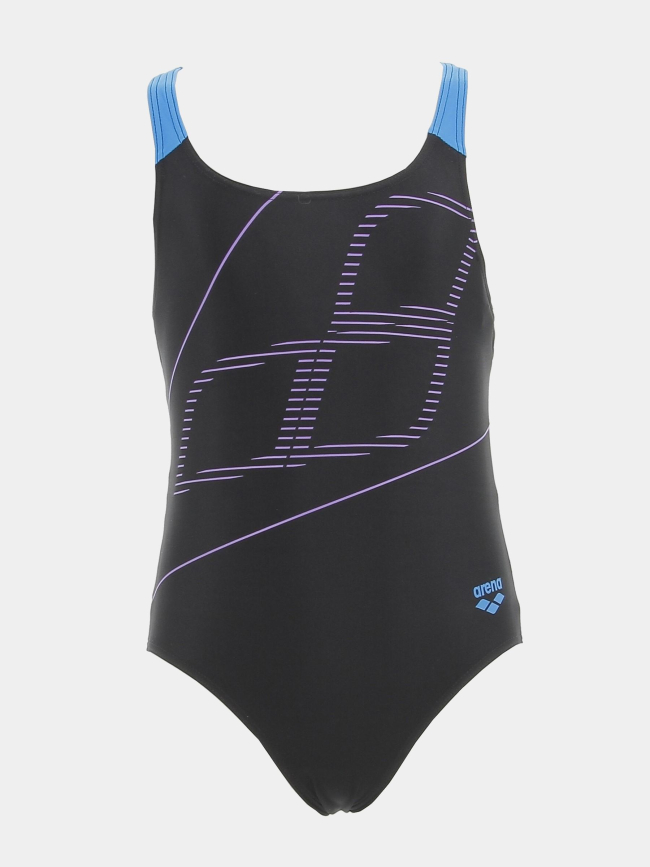 Maillot de bain natation 1 pièce noir fille - Arena