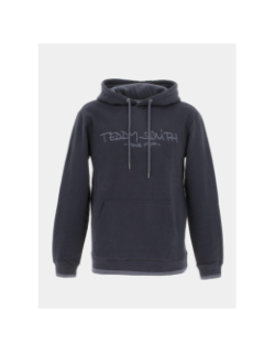Sweat à capuche siclass bleu marine homme - Teddy Smith