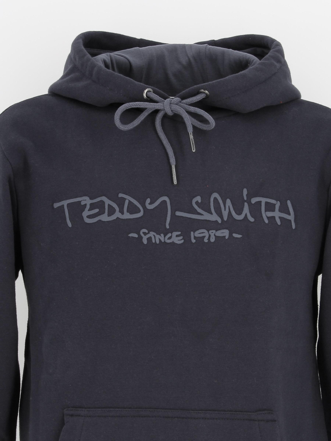 Sweat à capuche siclass bleu marine homme - Teddy Smith