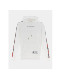 Sweat à capuche hooded bandes blanc homme - Champion