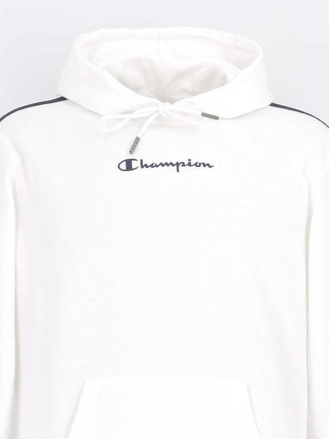 Sweat à capuche hooded bandes blanc homme - Champion