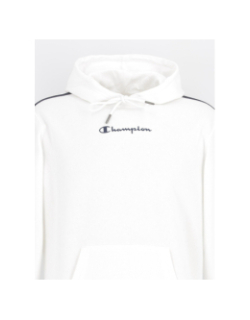Sweat à capuche hooded bandes blanc homme - Champion