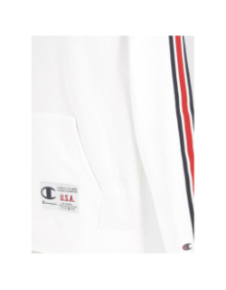 Sweat à capuche hooded bandes blanc homme - Champion