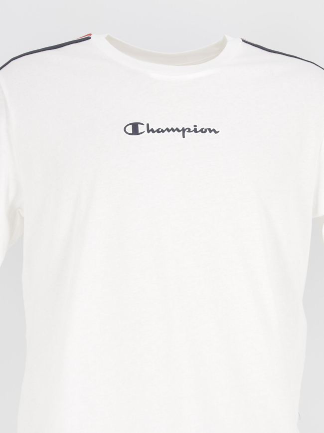 T-shirt crewneck logo blanc homme - Champion