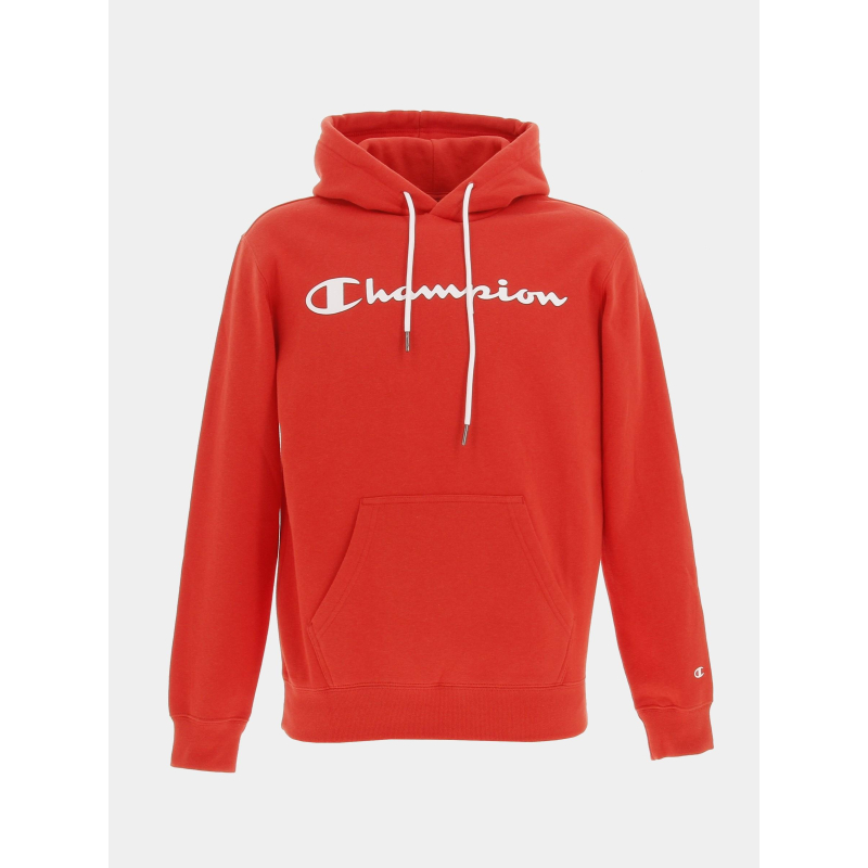 Sweat à capuche hooded rouge homme - Champion