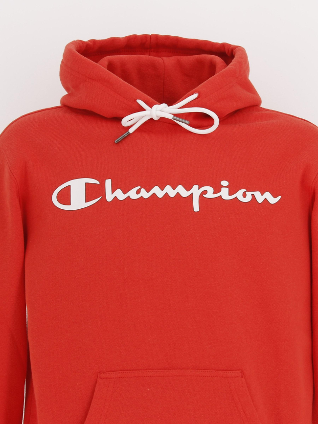 Sweat à capuche hooded rouge homme - Champion