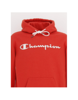 Sweat à capuche hooded rouge homme - Champion