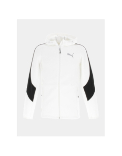 Sweat zippé à capuche evostripe blanc homme - Puma