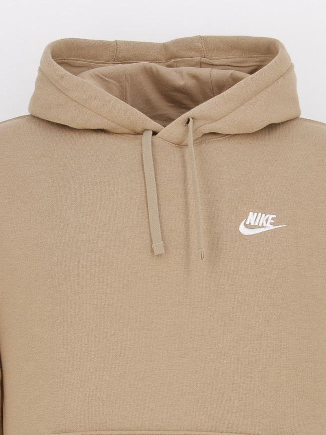 Sweat à capuche nsw club beige homme - Nike