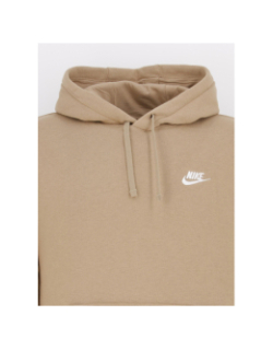 Sweat à capuche nsw club beige homme - Nike